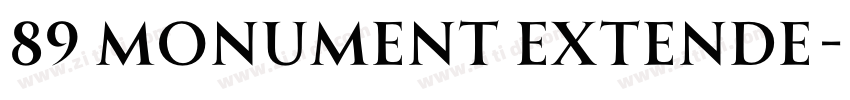 89 Monument Extende字体转换